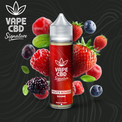 E-liquide CBD Fruits Rouges 50ml - Vape CBD Signature | Kana Pharma