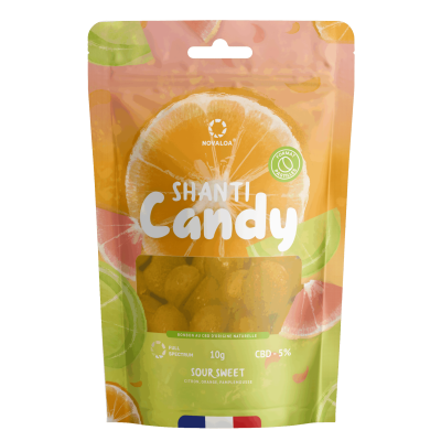 Pastilles CBD ShantiCandy 5% Sans Sucre Agrumes | Kana Pharma