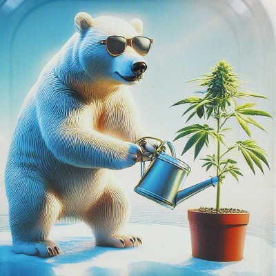 Plateau Roulage Arctic Grower Beuz | Design Ours Polaire | Kana Pharma