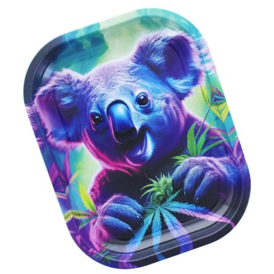 Plateau à Rouler Beuz Crazy Koala 18x14cm | Design Psychédélique | Kana Pharma