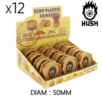 Lot 12 Grinders Chanvre Stella 50mm Kush Bong | Biodégradable CBD