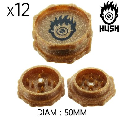 Lot 12 Grinders Chanvre Stella 50mm Kush Bong | Biodégradable CBD