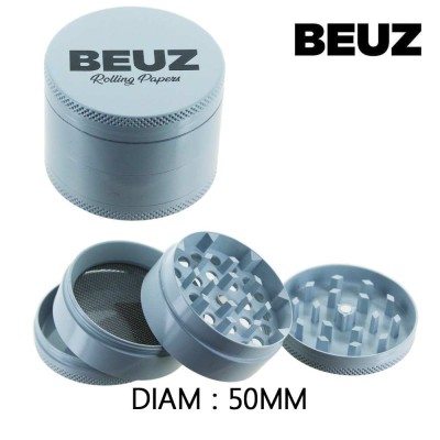 Grinder Beuz Nexius Blanc 50mm - Broyeur CBD Aluminium 4 Parties | Kana Pharma