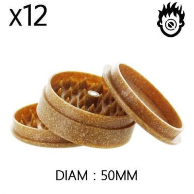Grinder Chanvre Biodégradable 50mm Kush Bong - Lot de 12 | Kana Pharma