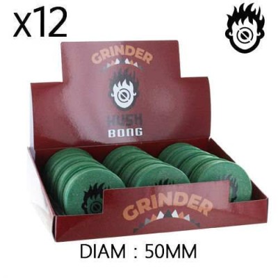 Lot 12 Grinders Chanvre 50mm Kush Bong Green Organic - Prix Grossiste
