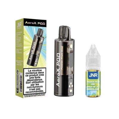 Kit Pod JNR AeroX Passion Fruit Kiwi + E-liquide 10ml - Kana Pharma