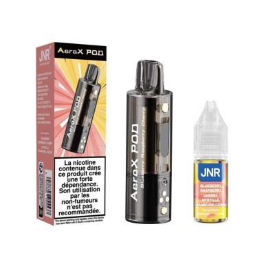 Pod JNR AeroX Blueberry Raspberry Cherry 32000 Puffs + E-liquide 10ml | Kana Pharma