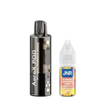 Pod JNR AeroX Blueberry Raspberry Cherry 32000 Puffs + E-liquide 10ml | Kana Pharma