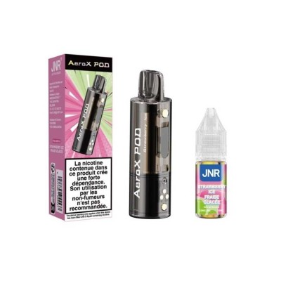 Pod JNR AeroX Strawberry Ice 32000 Puffs + E-liquide 10ml | Kana Pharma