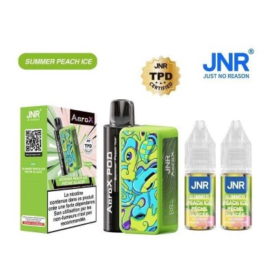 Puff AeroX 32K JNR Summer Peach Ice | 32000 Puffs Rechargeable | Kana Pharma