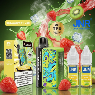Puff JNR AeroX 32K Strawberry Kiwi 2% - 32000 bouffées rechargeables