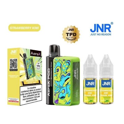 Puff JNR AeroX 32K Strawberry Kiwi 2% - 32000 bouffées rechargeables