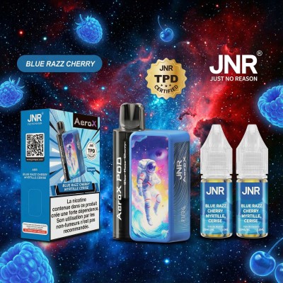 Puff JNR AeroX 32K Blue Razz Cherry 2% - 32000 bouffées | Kana Pharma