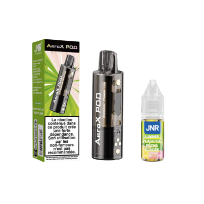 Pod JNR AeroX Summer Peach Ice 32000 Puffs - Kit Complet | Kana Pharma