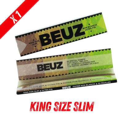 Feuilles Beuz Brown Slim King Size | Papier ultra fin 12,5g/m² | Kana Pharma