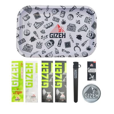 Kit Complet Gizeh Rolling - Plateau Grinder Feuilles | Kana Pharma