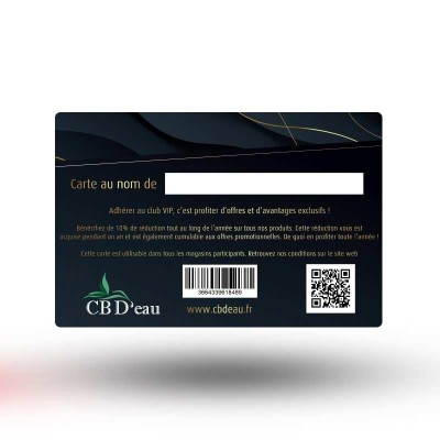 CARTE VIP MEMBRE CBD'EAU