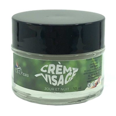 Crème Visage Huile de Chanvre Bio | CBD'EAU 50ml | Kana Pharma
