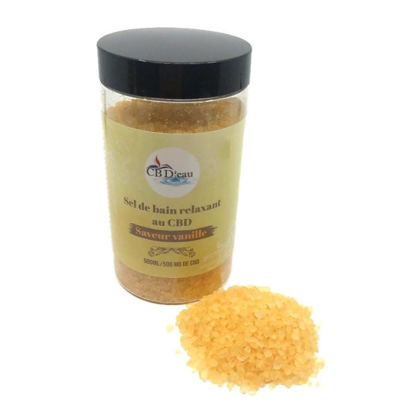 Sels de bain CBD vanille | CBD'EAU