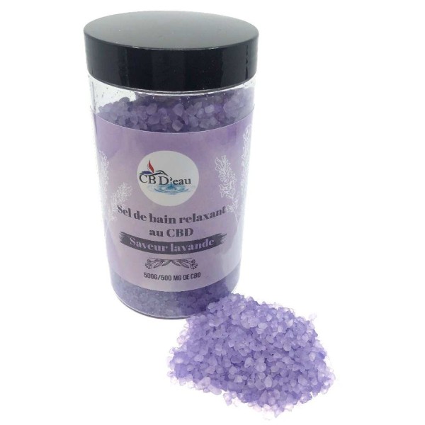 Sels de bain CBD lavande | CBD'EAU