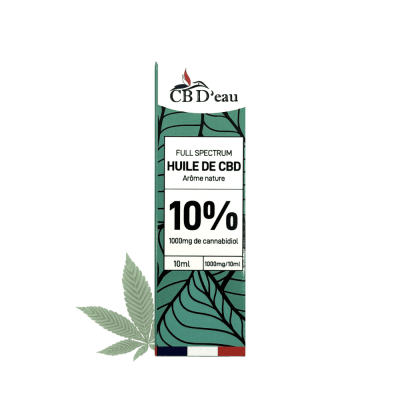 Huile CBD 10% Full Spectrum CBD'EAU | 1000mg - Extraction CO2 | Kana Pharma