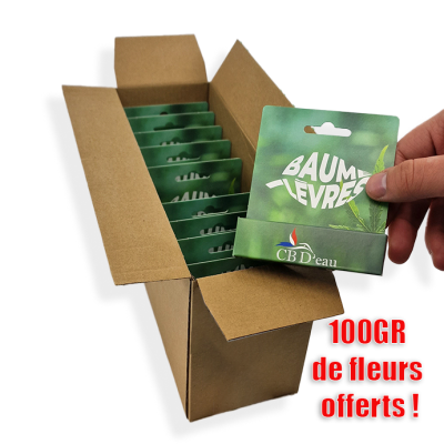 LOT BAUME À LÈVRES À L'HUILE DE CHANVRE | CBD'EAU