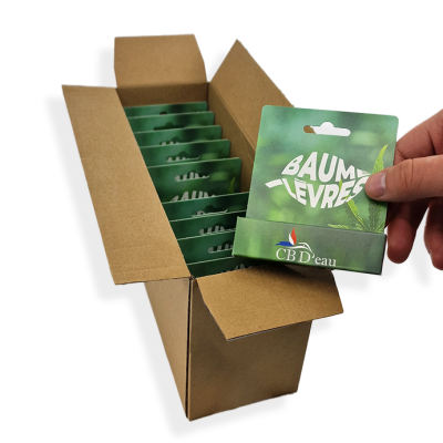 LOT BAUME À LÈVRES À L'HUILE DE CHANVRE | CBD'EAU