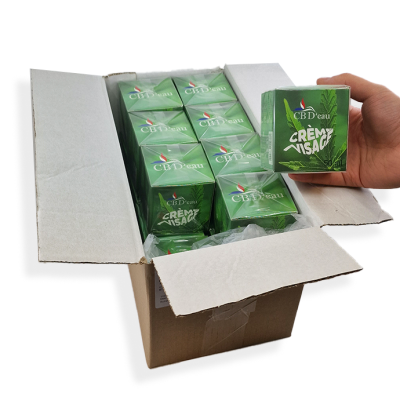 LOT CRÈME HYDRATANTE VISAGE À L'HUILE DE CHANVRE | CBD'EAU