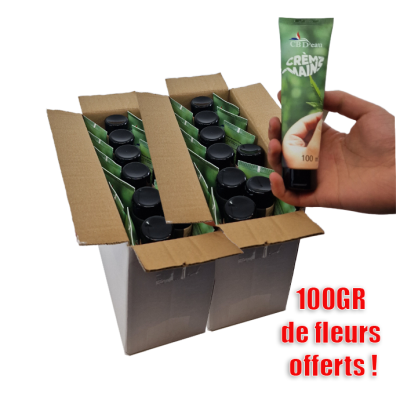 LOT CRÈME HYDRATANTE MAINS À L'HUILE DE CHANVRE | CBD'EAU