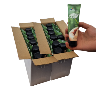 LOT CRÈME HYDRATANTE MAINS À L'HUILE DE CHANVRE | CBD'EAU