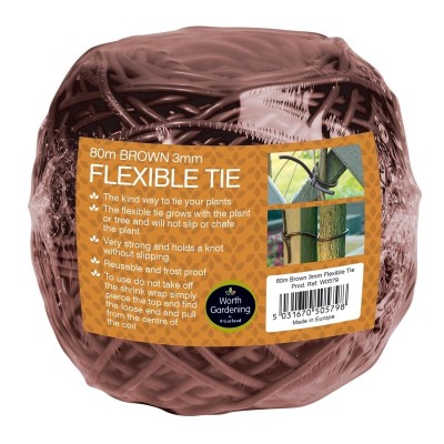 Lien Souple Marron 80m 3mm | Palissage Professionnel | Kana Pharma