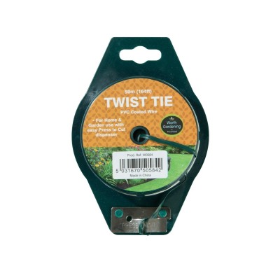 Lien Torsadé PVC 50m avec Distributeur - Twist Tie Jardin | Kana Pharma