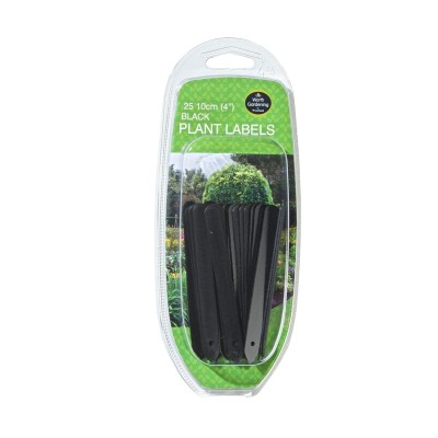 Étiquettes Plantes Noires 10cm Lot 25 | Organisation Jardin | Kana Pharma