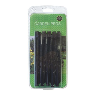 Piquets de Jardin Lot de 10 avec Crochets | Fixation Filets Protection
