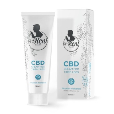 Crème jambes lourdes CBD 550mg Dr Kent | Full Spectrum | Kana Pharma