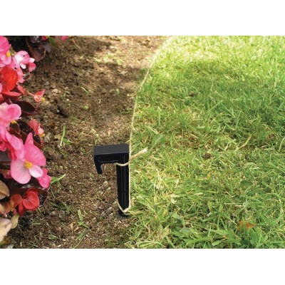 Piquets de Jardin Lot de 10 avec Crochets | Fixation Filets Protection
