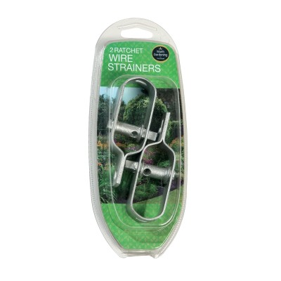 Crépines à Cliquet Lot de 2 Acier Galvanisé - Tension Fil Clôture