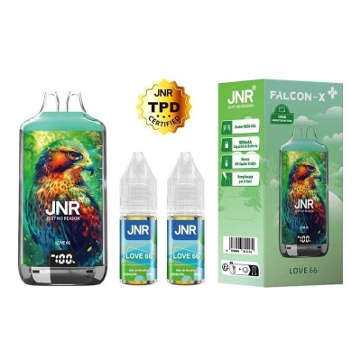 Puff JNR Falcon-X Plus Love 66 28K - 950mAh Rechargeable | Kana Pharma