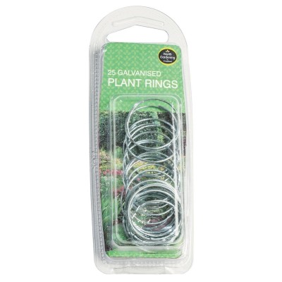 Anneaux de plantes galvanisés lot de 25 - Support tuteurage jardin