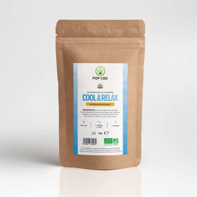 Tisane CBD Bio Cool & Relax 35g - Infusion Ayurvédique Sans Théine | Kana Pharma