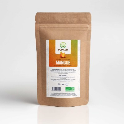 Thé CBD Bio Mangue POP CBD 35g - Infusion 22% Chanvre | Kana Pharma