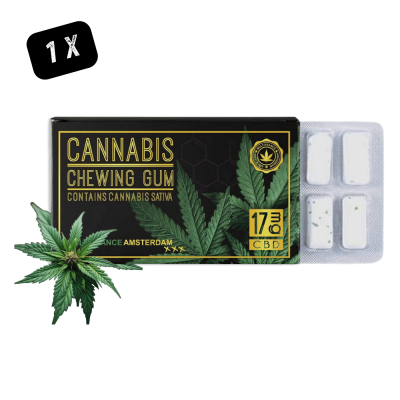 Chewing Gum CBD 17mg Cannabis Sativa | Pack 12 Pièces | Kana Pharma