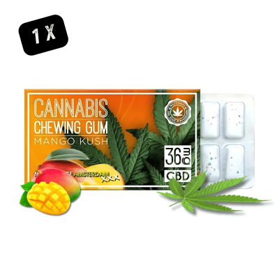 Chewing Gum CBD 36mg Mango Kush Multitrance | Pack 12 pièces | Kana Pharma