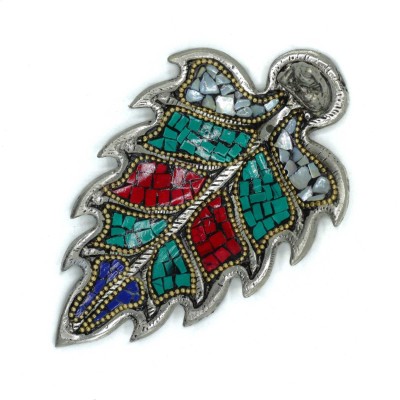 Porte-Encens Tibétain Feuille Bouddha | Artisanat Indien Authentique