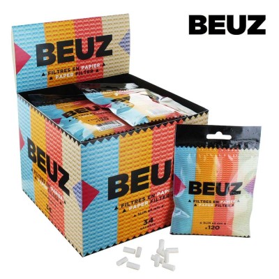 Filtres Beuz Slim Blanc 34 Sachets - Prix Grossiste | Kana Pharma