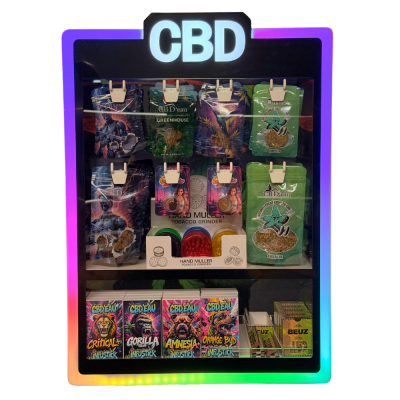 Vitrine CBD Complète Fleurs & Résine CBD'eau | Pack Professionnel - Kana Pharma