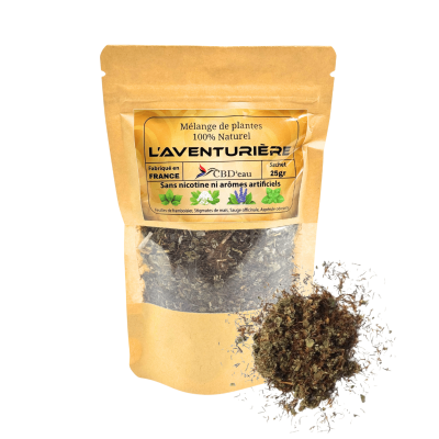 Mélange de Plantes L'AVENTURIÈRE 100% Bio - Framboisier, Sauge, Maïs