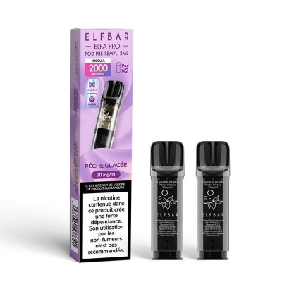 Pod Pêche Glacée Elfa Pro ElfBar 2ml - Pack de 2 | Kana Pharma