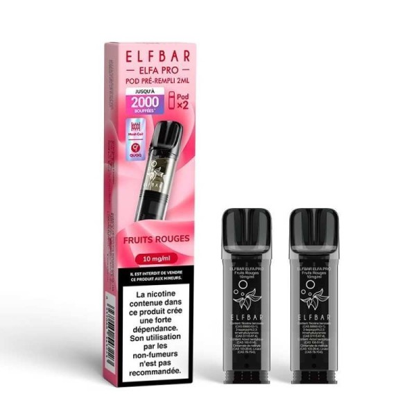 Pod pre-rempli Fruits Rouges 2ml Elfa Pro - ElfBar (pack de 2)