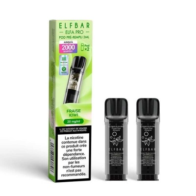 Pod Fraise Kiwi Elfa Pro ElfBar 2ml - Pack de 2 | Kana Pharma